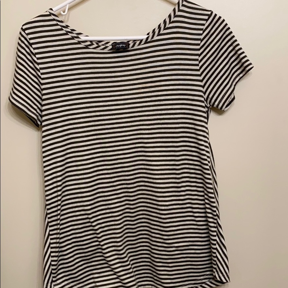 Open back short sleeve top